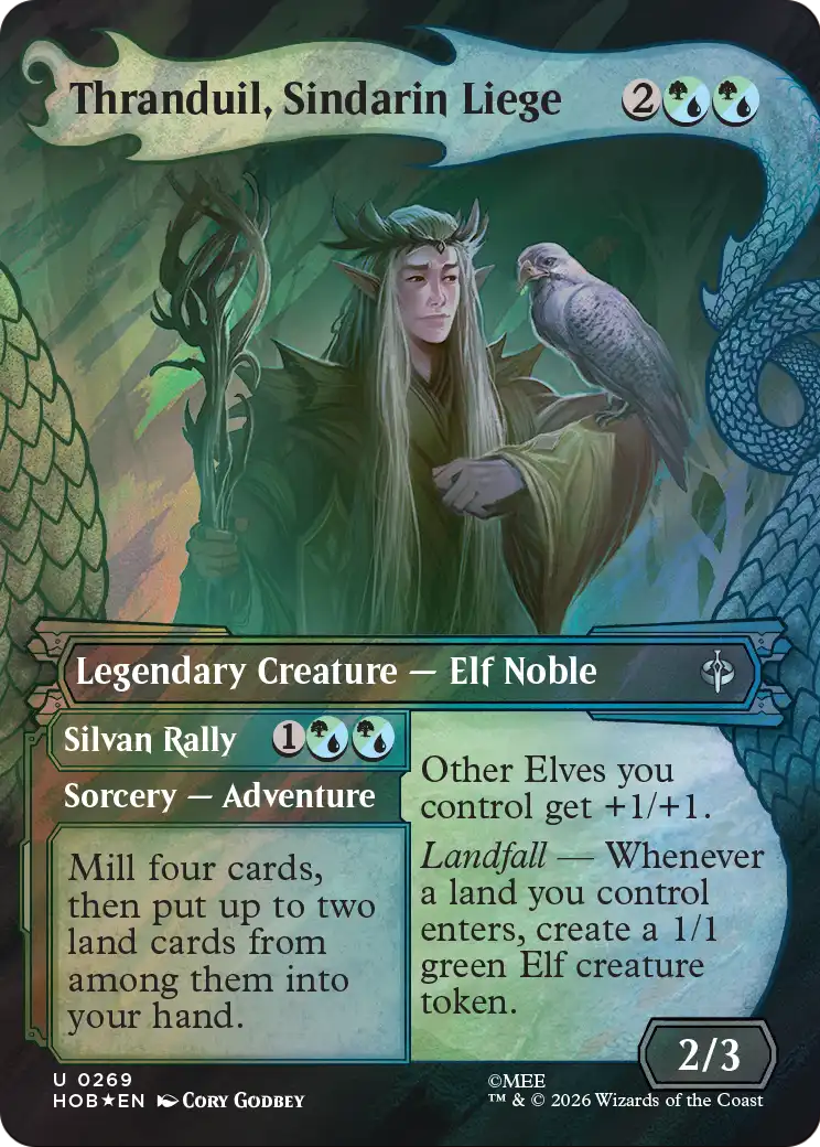 Thranduil, Sindarin Liege (Showcase) (Surge Foil) [The Hobbit] | Exor Games New Glasgow