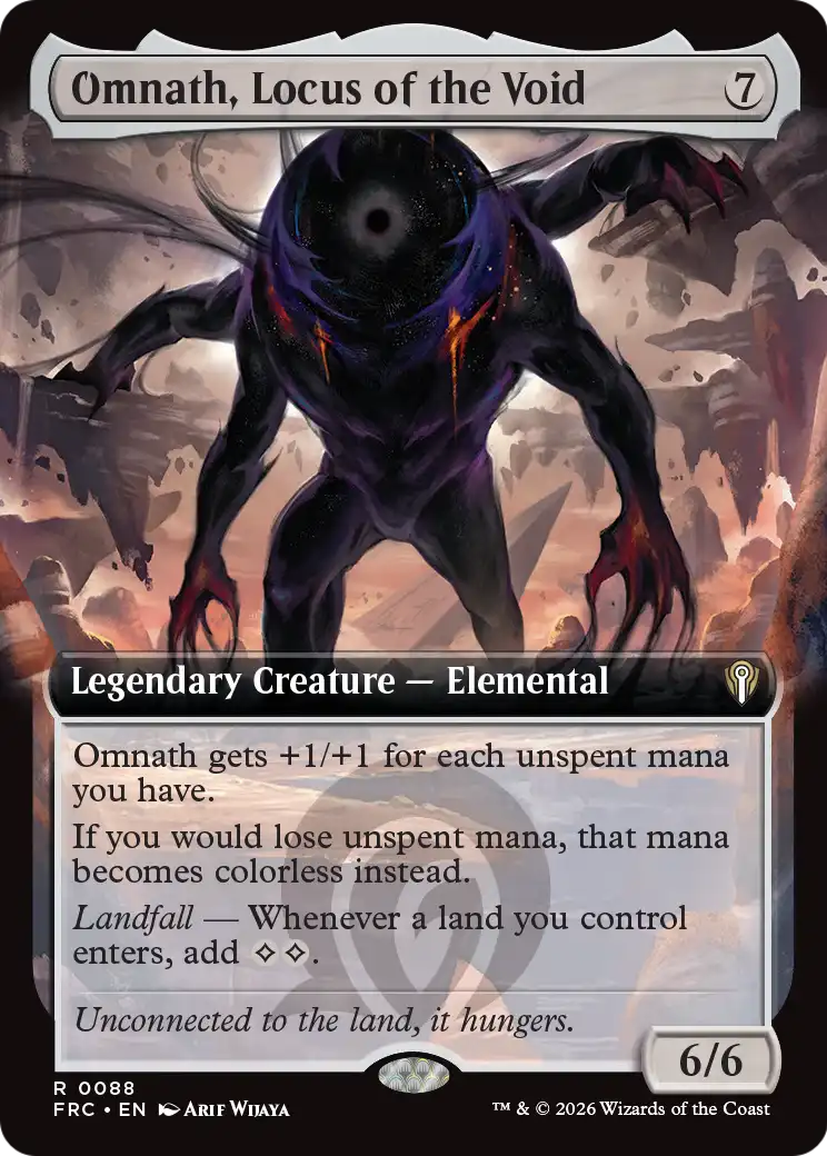 Omnath, Locus of the Void (Extended Art) [Reality Fracture Commander] | Exor Games New Glasgow
