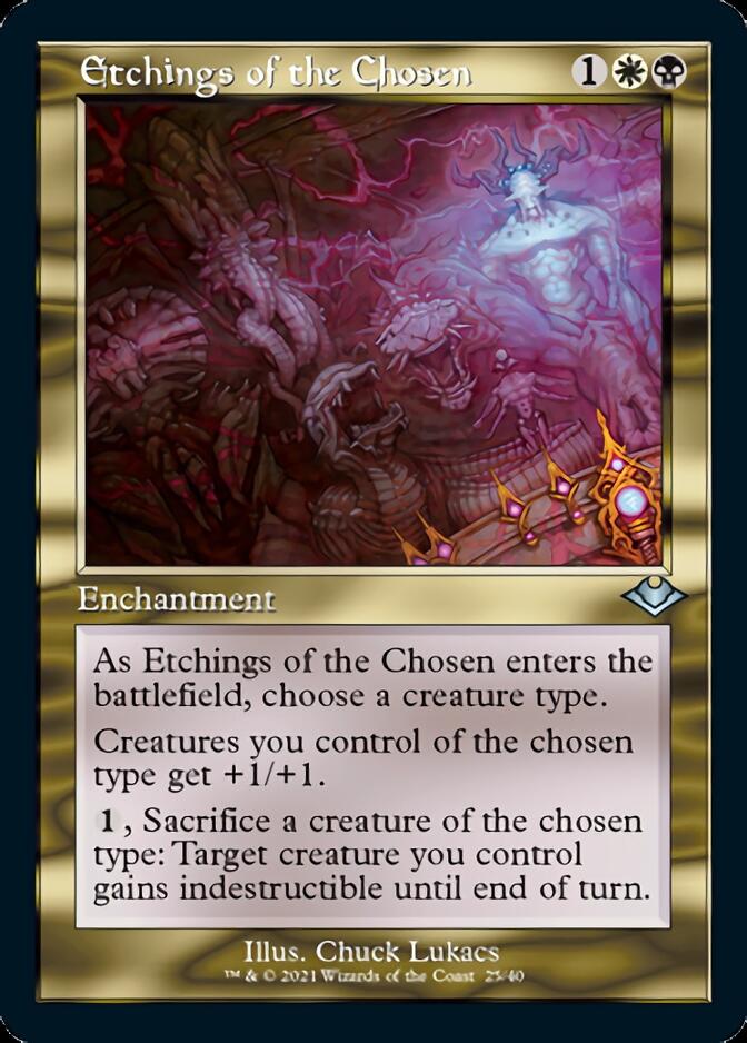 Etchings of the Chosen (Retro Foil Etched) [Modern Horizons] | Exor Games New Glasgow