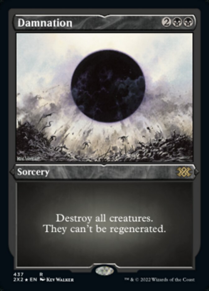 Damnation (Foil Etched) [Double Masters 2022] | Exor Games New Glasgow