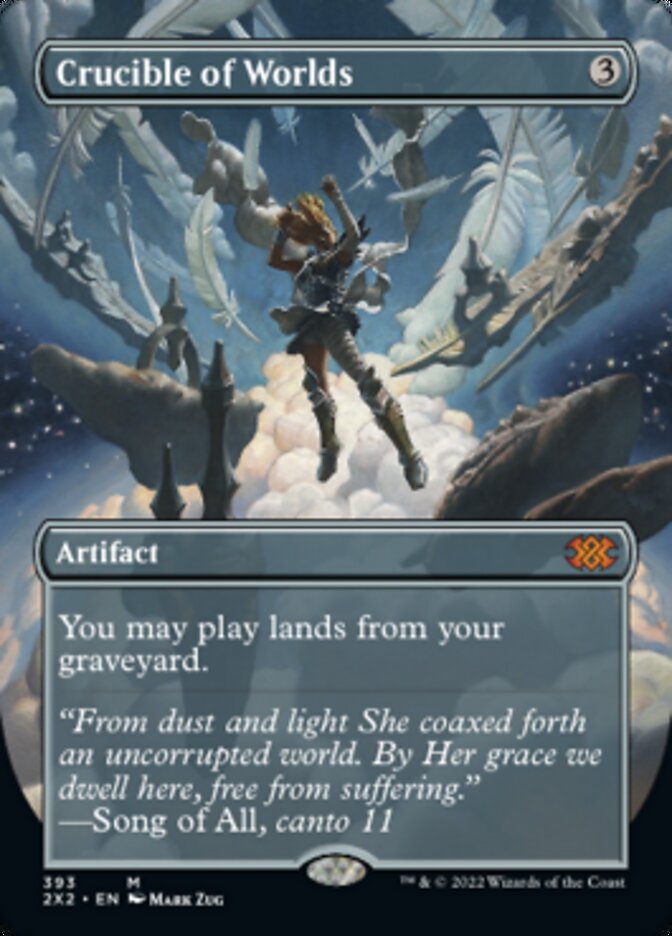 Crucible of Worlds (Borderless Alternate Art) [Double Masters 2022] | Exor Games New Glasgow