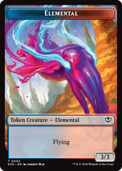 Fractal (0004) // Elemental (0002) Double-Sided Token [Secrets of Strixhaven Tokens] | Exor Games New Glasgow