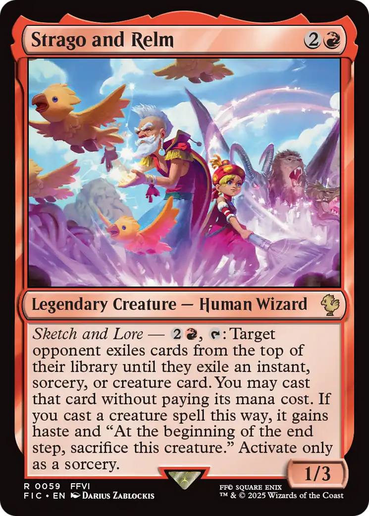 Strago and Relm [FINAL FANTASY Commander] | Exor Games New Glasgow