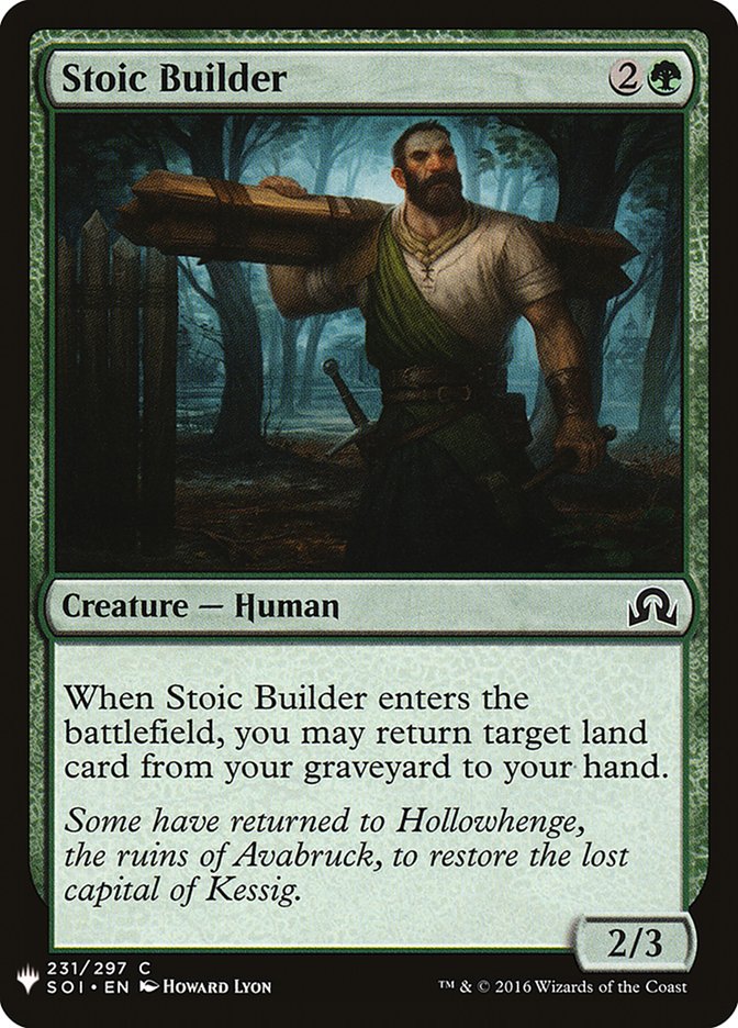 Stoic Builder [Mystery Booster] | Exor Games New Glasgow