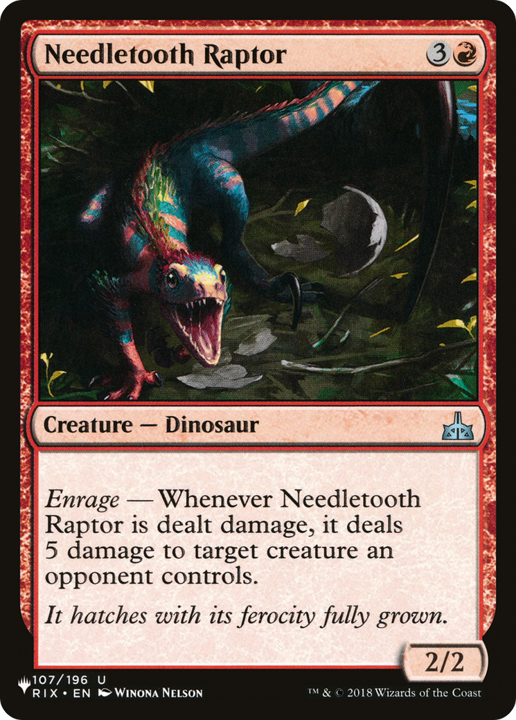 Needletooth Raptor [The List] | Exor Games New Glasgow
