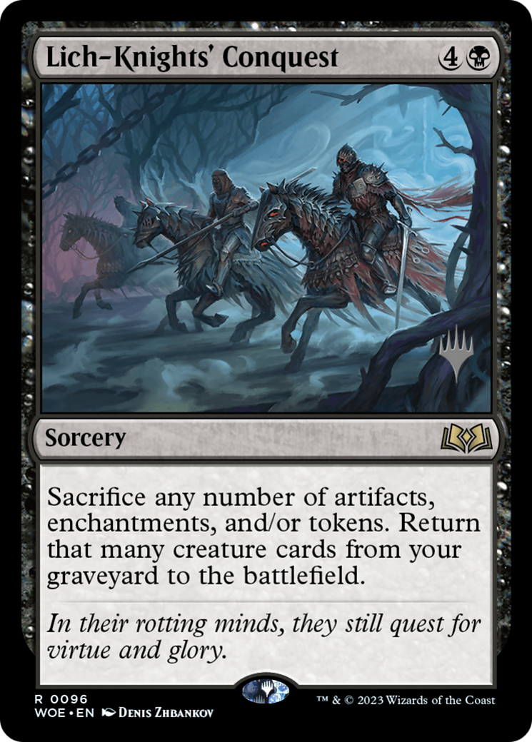 Lich-Knights' Conquest (Promo Pack) [Wilds of Eldraine Promos] | Exor Games New Glasgow