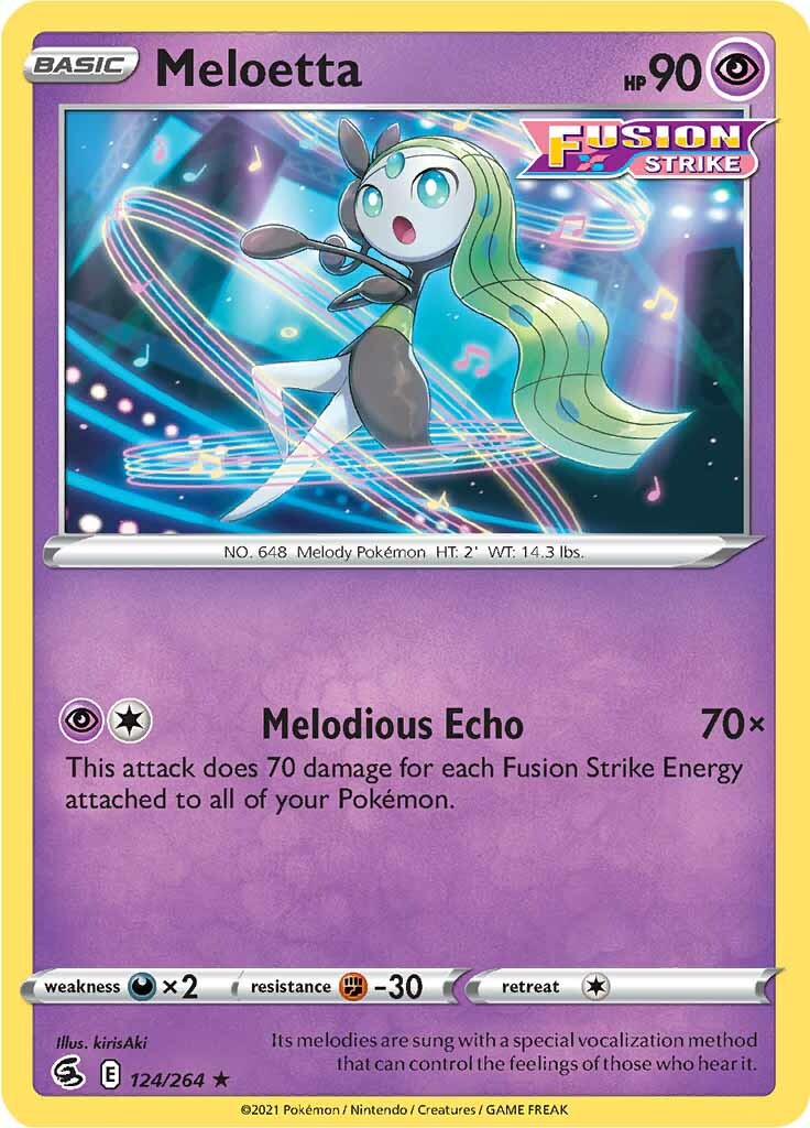 Meloetta (124/264) [Sword & Shield: Fusion Strike] | Exor Games New Glasgow