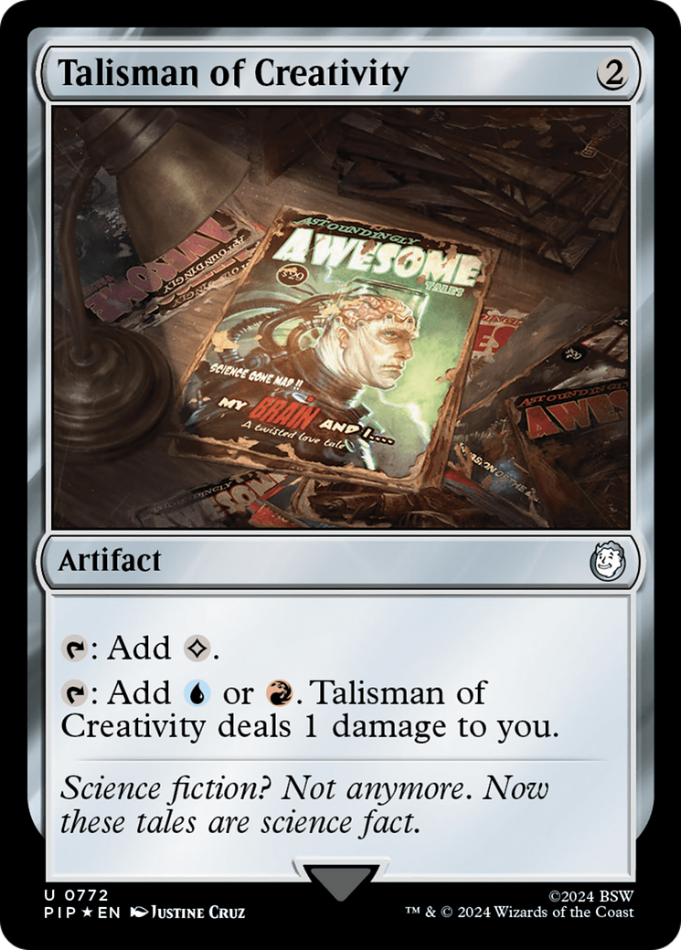 Talisman of Creativity (Surge Foil) [Fallout] | Exor Games New Glasgow