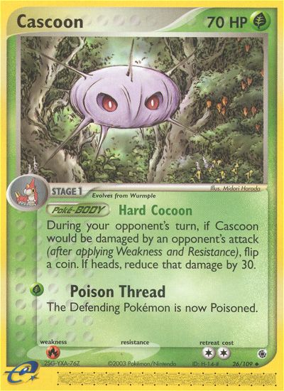 Cascoon (26/109) [EX: Ruby & Sapphire] | Exor Games New Glasgow