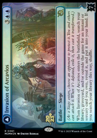 Invasion of Arcavios // Invocation of the Founders [March of the Machine Prerelease Promos] | Exor Games New Glasgow