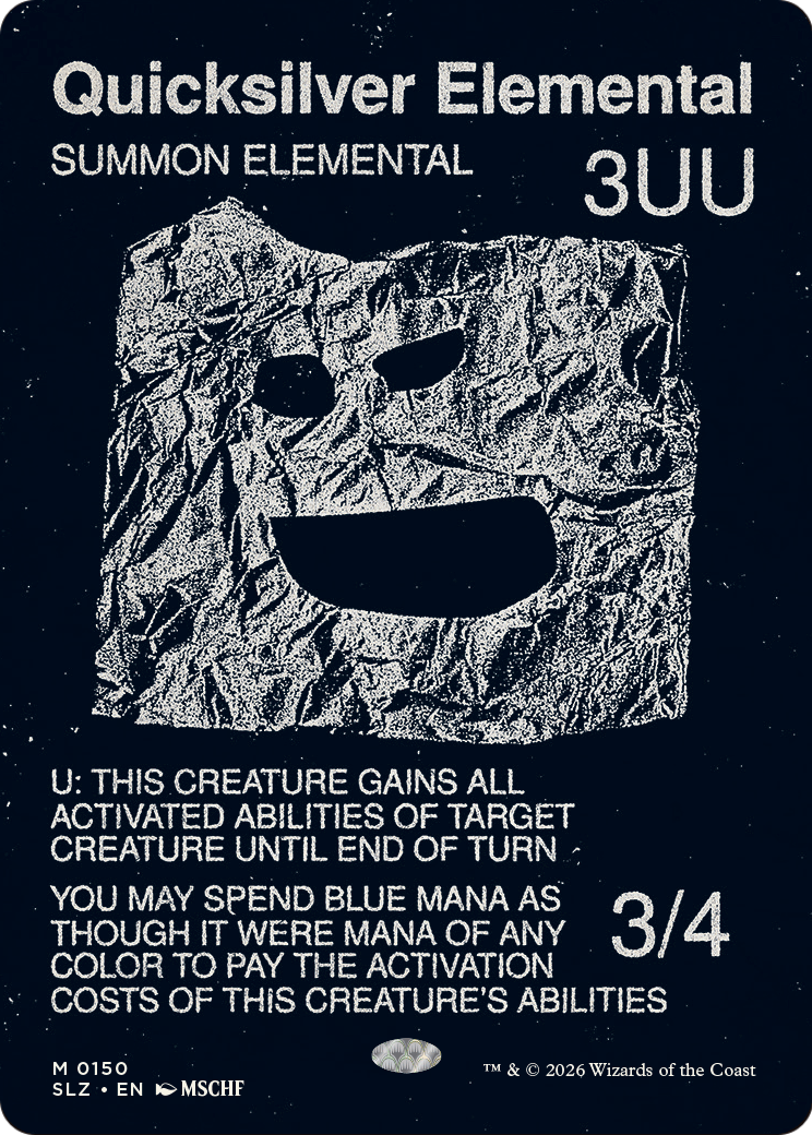 Quicksilver Elemental (0150) [Secret Lair x MSCHF: The Zeta Set] | Exor Games New Glasgow