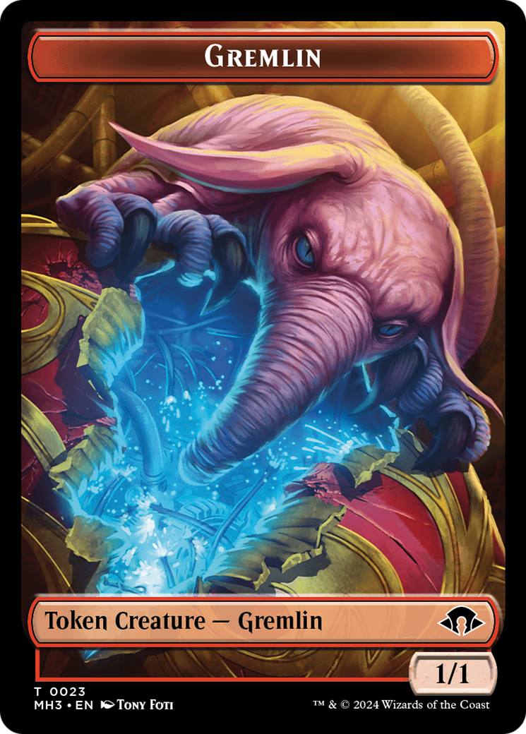 Gremlin Token [Modern Horizons 3 Tokens] | Exor Games New Glasgow