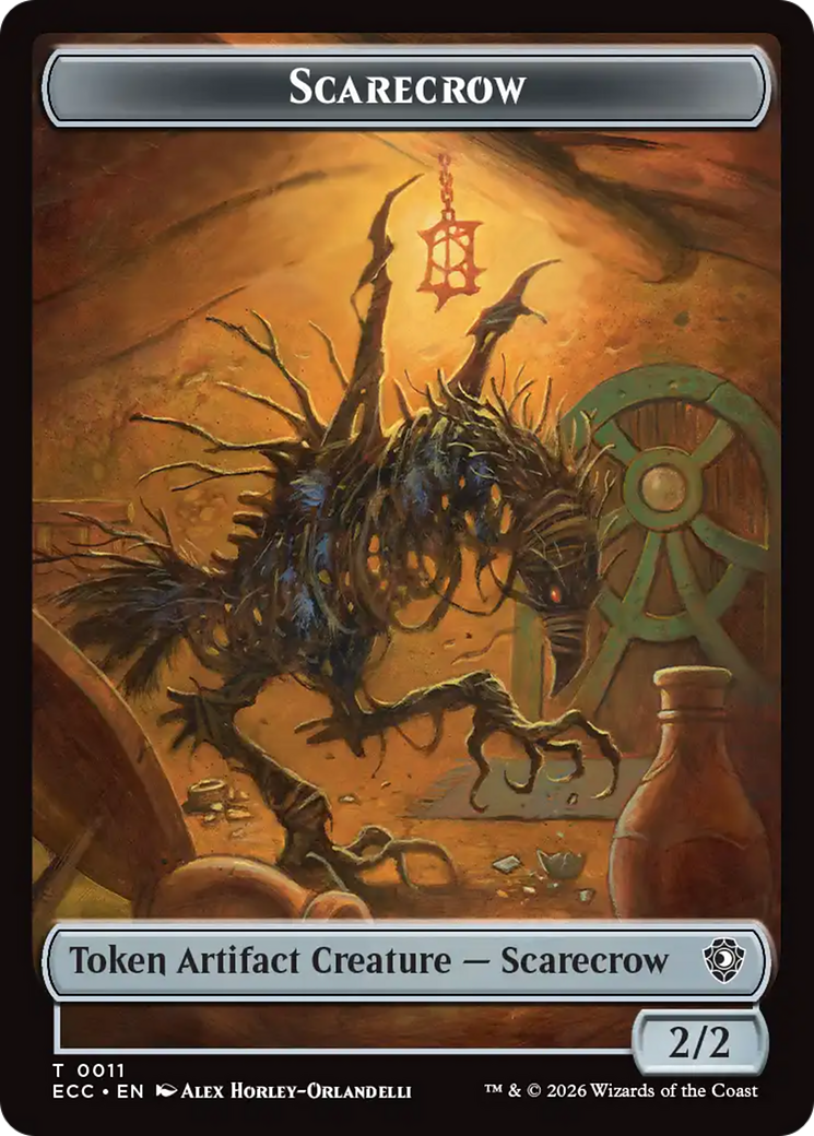 Snake // Scarecrow Double-Sided Token [Lorwyn Eclipsed Tokens] | Exor Games New Glasgow