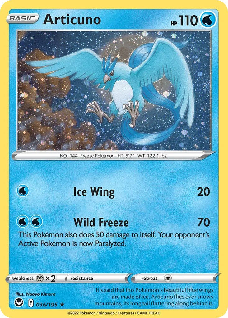 Articuno (036/195) (Cosmos Holo) [Sword & Shield: Base Set] | Exor Games New Glasgow