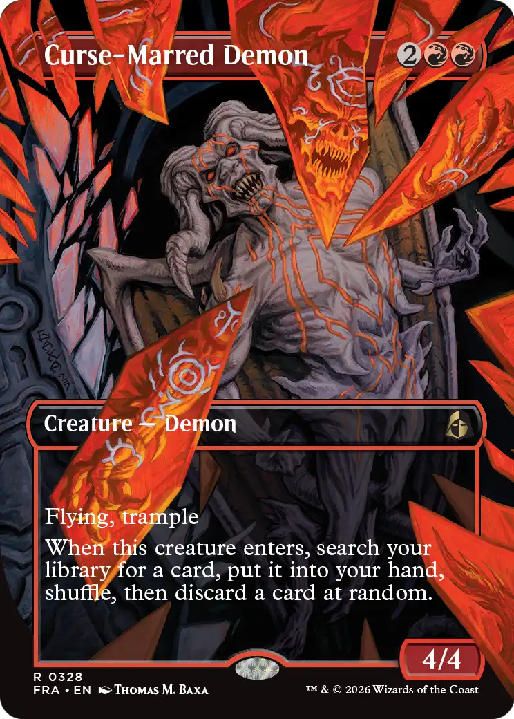 Curse-Marred Demon (Borderless) [Reality Fracture] | Exor Games New Glasgow