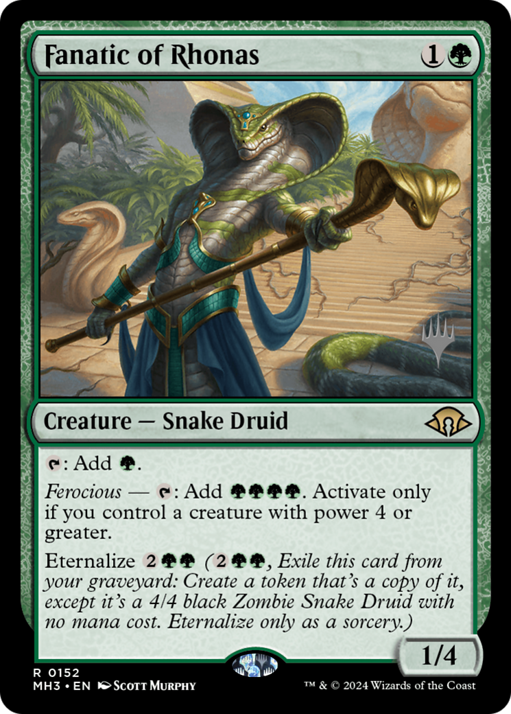 Fanatic of Rhonas [Lorwyn Eclipsed Promos] | Exor Games New Glasgow