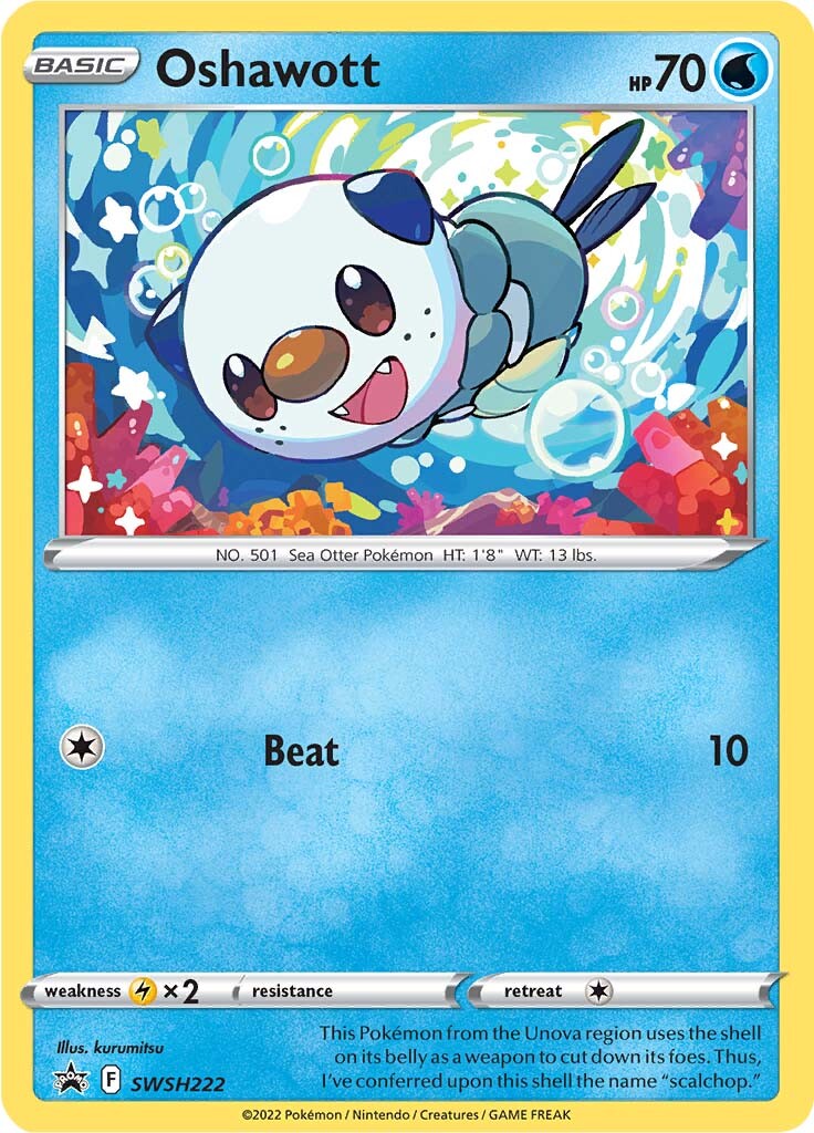 Oshawott (SWSH222) [Sword & Shield: Black Star Promos] | Exor Games New Glasgow