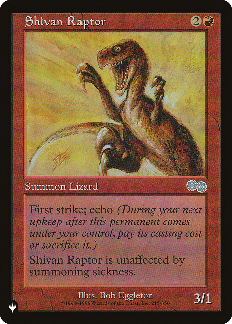 Shivan Raptor [The List Reprints] | Exor Games New Glasgow