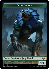 Frog Lizard // Merfolk (0003) Double-Sided Token [The Lost Caverns of Ixalan Commander Tokens] | Exor Games New Glasgow