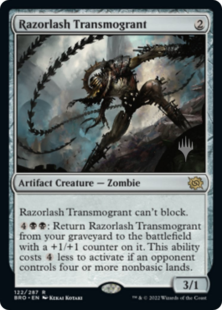 Razorlash Transmogrant (Promo Pack) [The Brothers' War Promos] | Exor Games New Glasgow