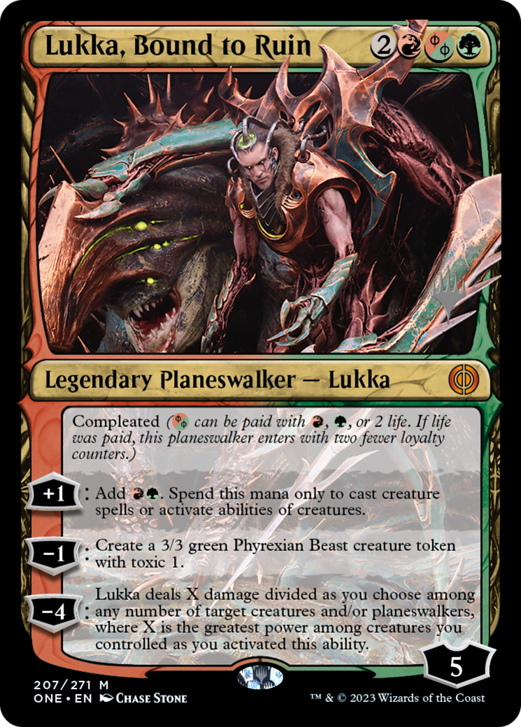 Lukka, Bound to Ruin (Promo Pack) [Phyrexia: All Will Be One Promos] | Exor Games New Glasgow