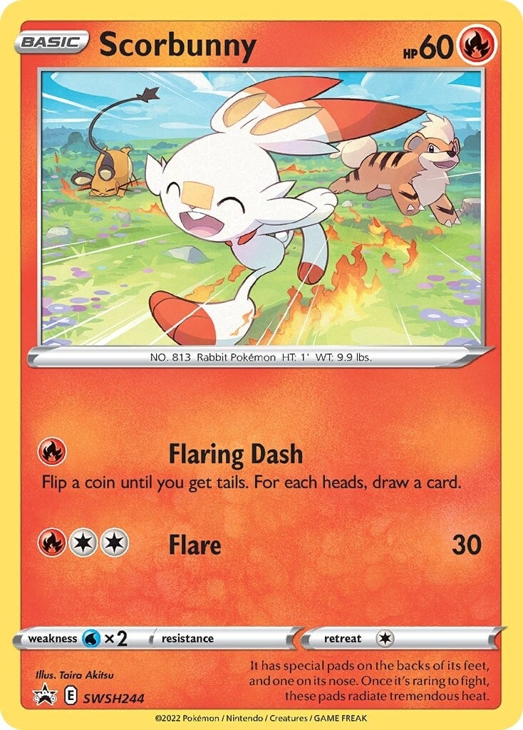 Scorbunny (SWSH244) [Sword & Shield: Black Star Promos] | Exor Games New Glasgow