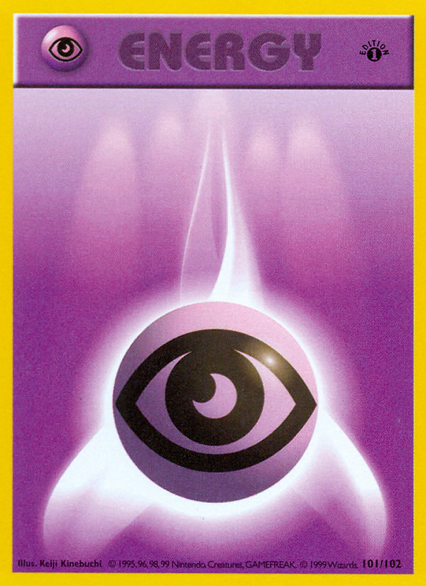 Psychic Energy (101/102) (Shadowless) [Base Set 1st Edition] | Exor Games New Glasgow