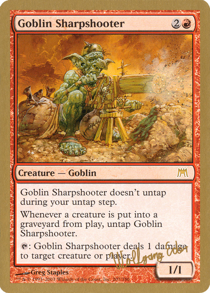 Goblin Sharpshooter (Wolfgang Eder) [World Championship Decks 2003] | Exor Games New Glasgow