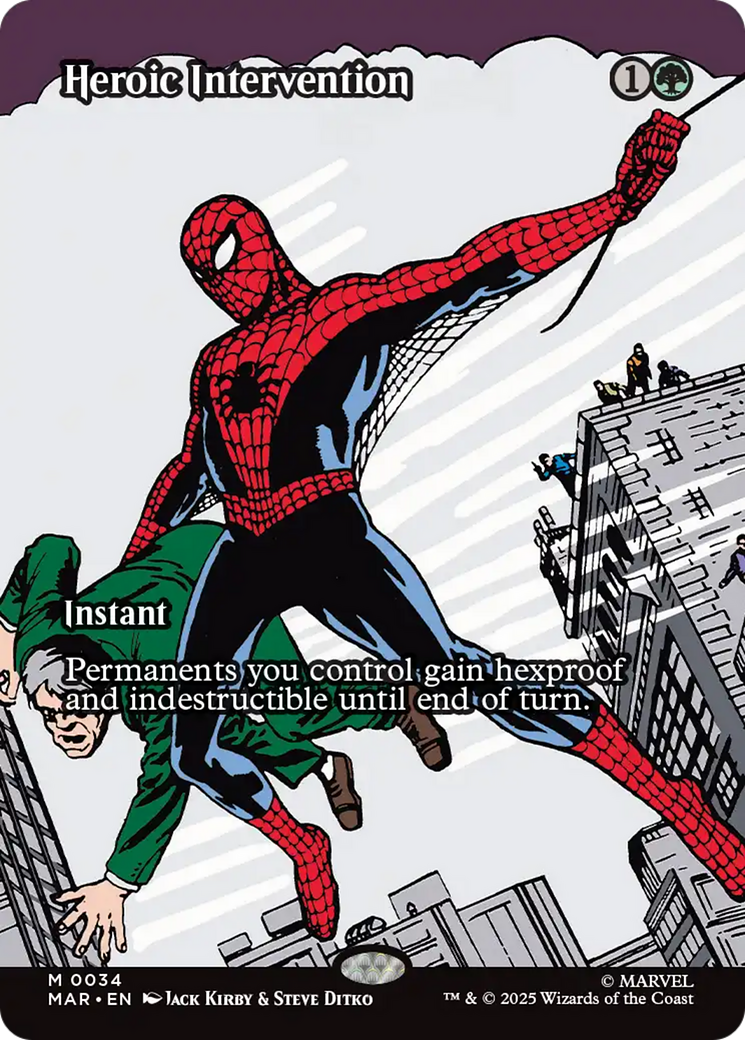 Heroic Intervention (Borderless) [Marvel Universe: Eternal-Legal] | Exor Games New Glasgow