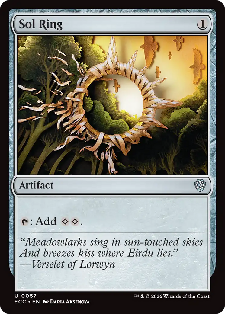 Sol Ring (0057) [Lorwyn Eclipsed Commander] | Exor Games New Glasgow