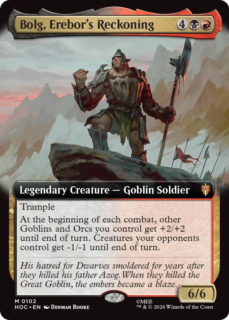 Bolg, Erebor's Reckoning (Extended Art) [The Hobbit: Eternal-Legal] | Exor Games New Glasgow