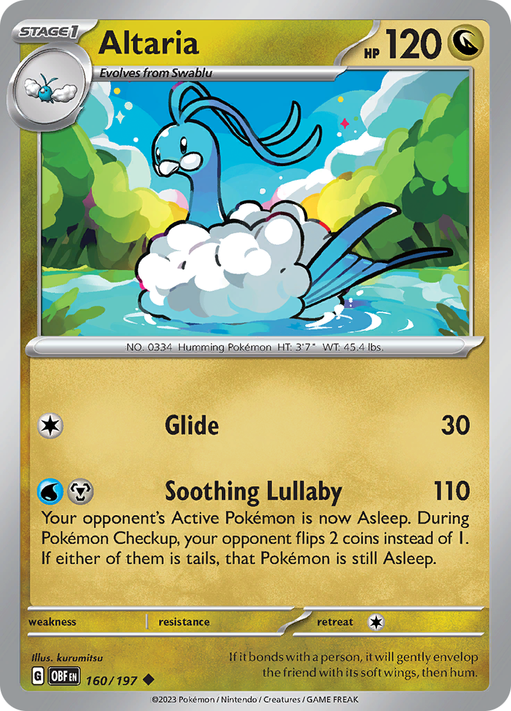 Altaria (160/197) [Scarlet & Violet: Obsidian Flames] | Exor Games New Glasgow