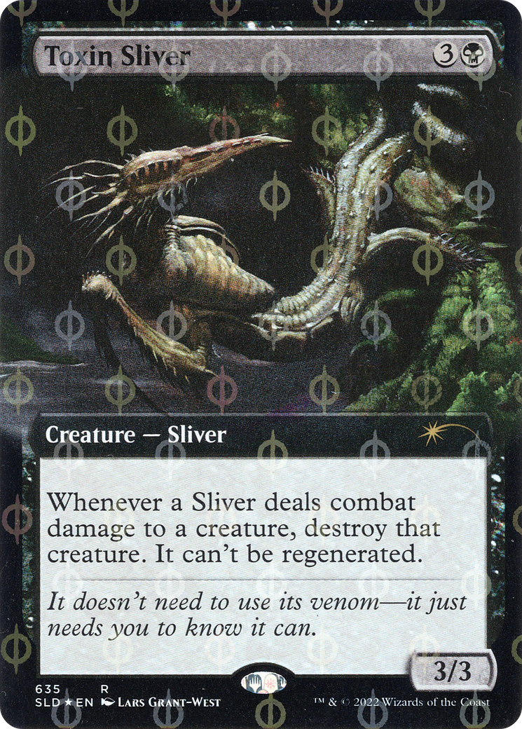 Toxin Sliver (Extended Art) (Step-and-Compleat Foil) [Secret Lair Drop Promos] | Exor Games New Glasgow