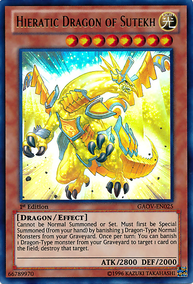 Hieratic Dragon of Sutekh [GAOV-EN025] Ultra Rare | Exor Games New Glasgow