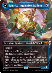 Tamiyo, Inquisitive Student // Tamiyo, Seasoned Scholar (Borderless) (Textured Foil) [Modern Horizons 3] | Exor Games New Glasgow