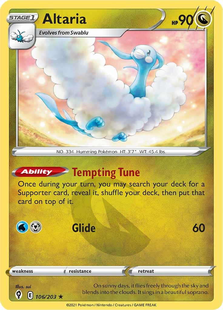 Altaria (106/203) [Sword & Shield: Evolving Skies] | Exor Games New Glasgow