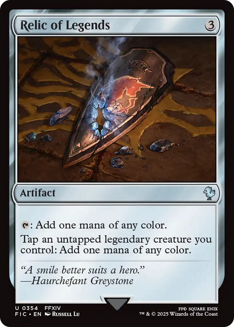 Relic of Legends [FINAL FANTASY Commander] | Exor Games New Glasgow