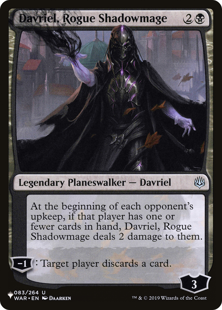 Davriel, Rogue Shadowmage [The List Reprints] | Exor Games New Glasgow