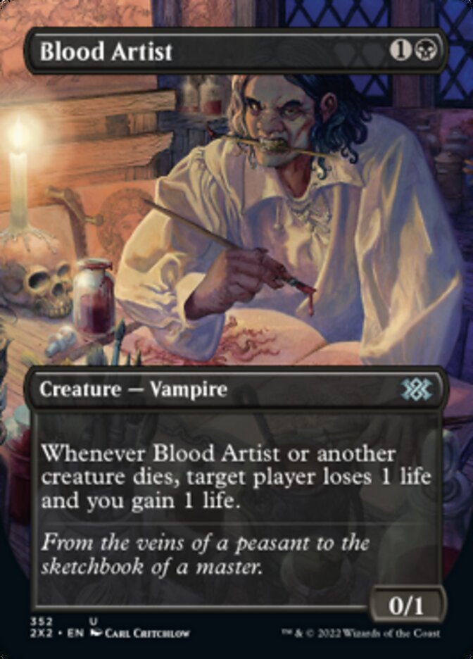 Blood Artist (Borderless Alternate Art) [Double Masters 2022] | Exor Games New Glasgow