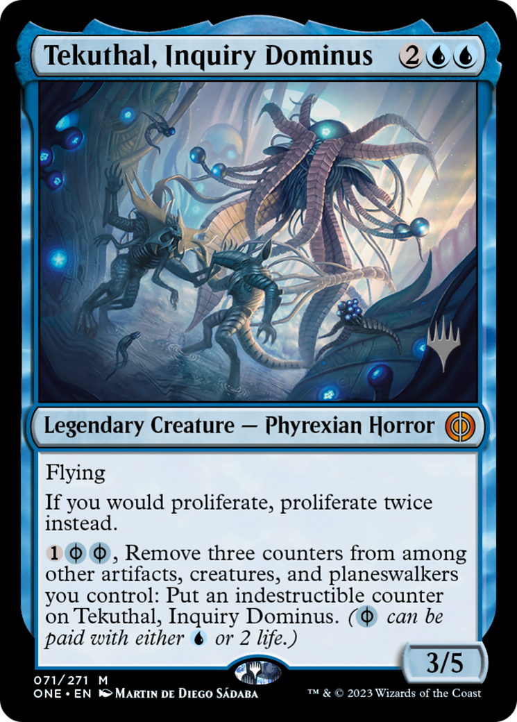 Tekuthal, Inquiry Dominus (Promo Pack) [Phyrexia: All Will Be One Promos] | Exor Games New Glasgow