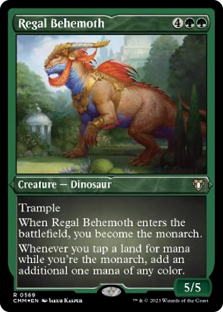 Regal Behemoth (Foil Etched) [Commander Masters] | Exor Games New Glasgow