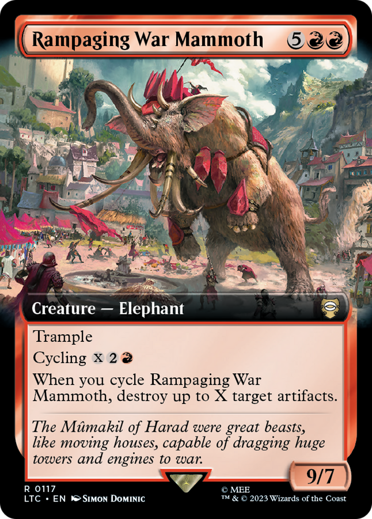 Rampaging War Mammoth (Extended Art) [The Lord of the Rings: Tales of Middle-Earth Commander] | Exor Games New Glasgow