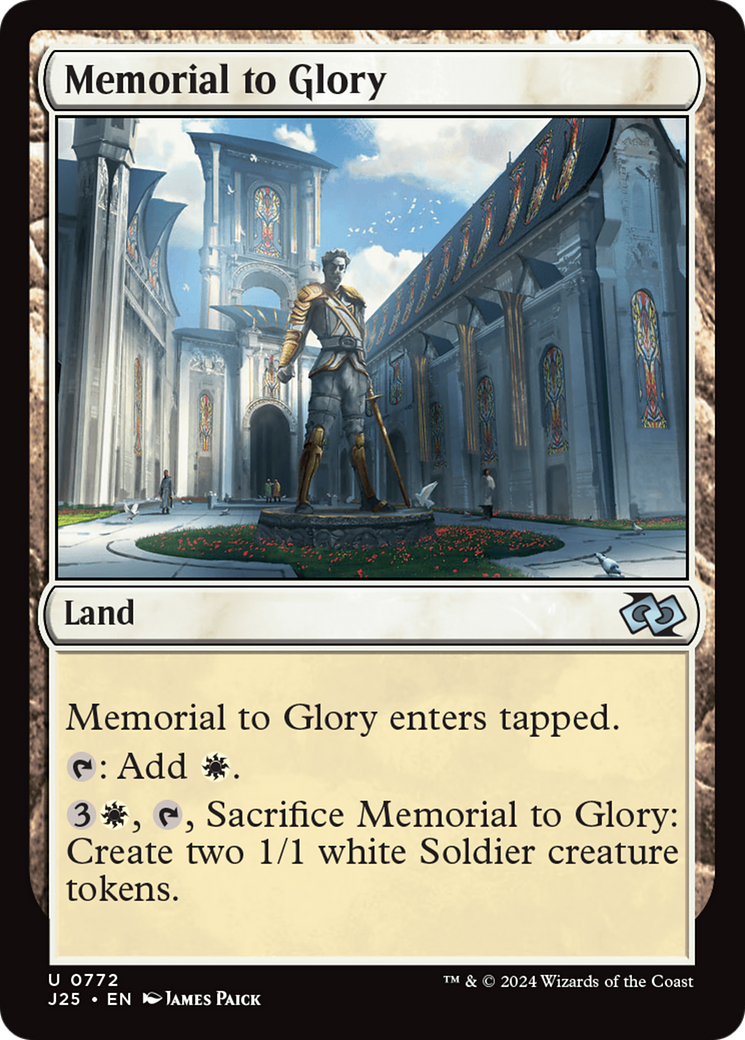 Memorial to Glory [Foundations Jumpstart] | Exor Games New Glasgow