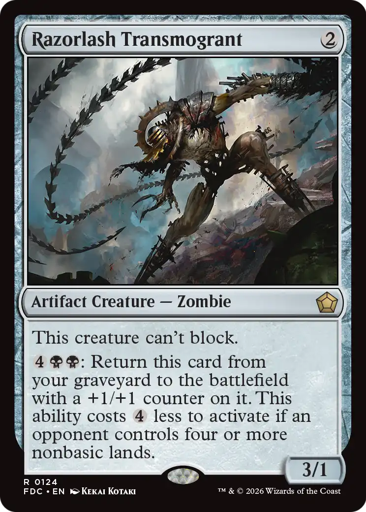Razorlash Transmogrant [Foundations Commander] | Exor Games New Glasgow