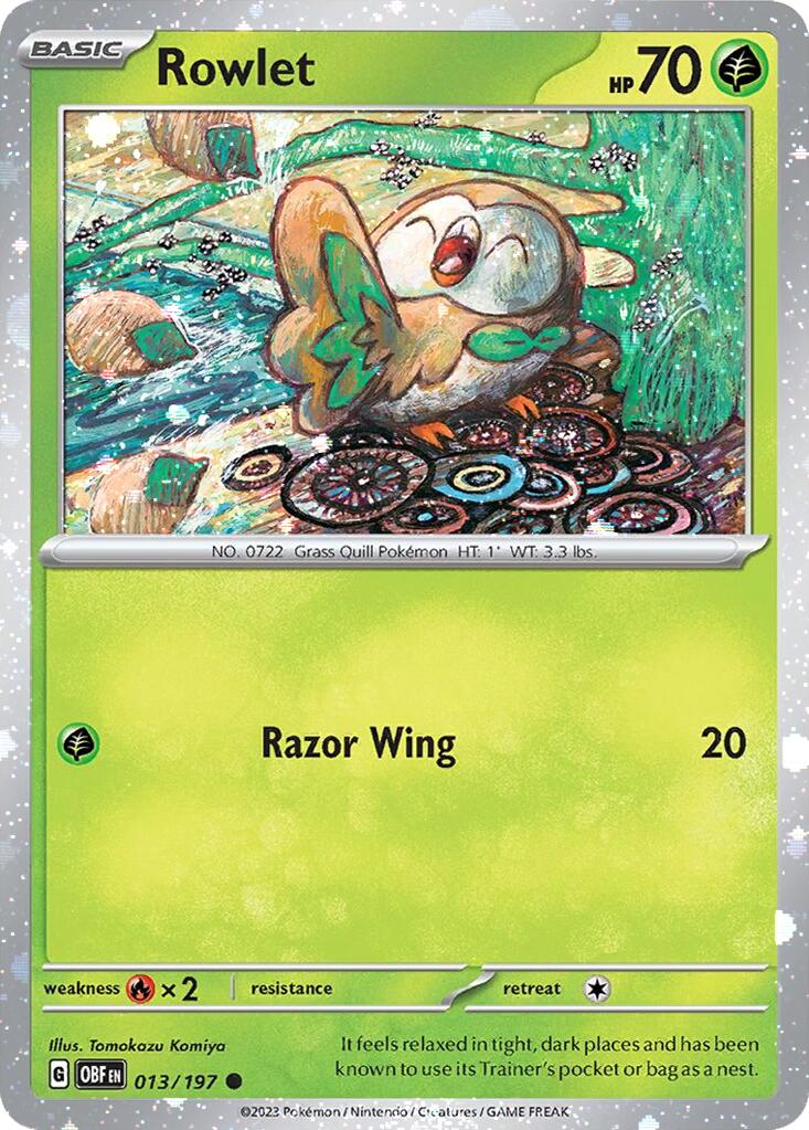 Rowlet (013/197) (Cosmos Holo) [Miscellaneous Cards] | Exor Games New Glasgow