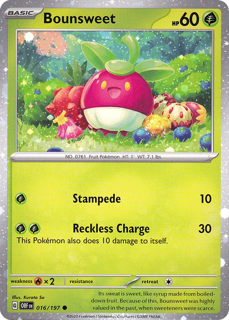 Bounsweet (016/197) (Cosmos Holo) [Miscellaneous Cards] | Exor Games New Glasgow