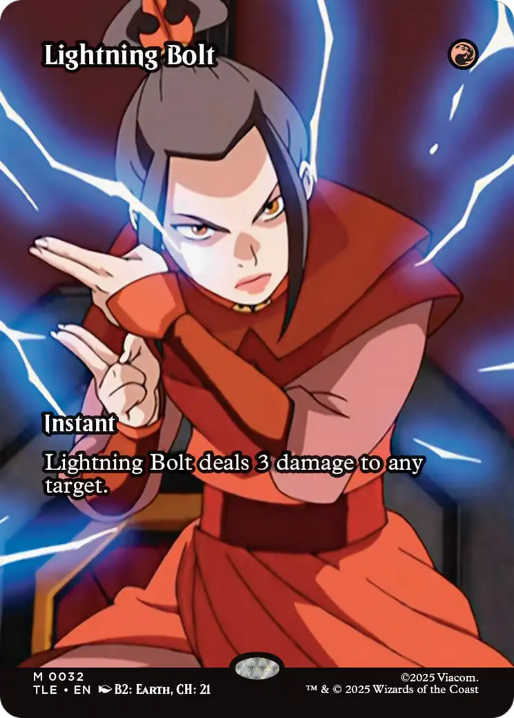 Lightning Bolt (Borderless) [Avatar: The Last Airbender: Eternal-Legal] | Exor Games New Glasgow