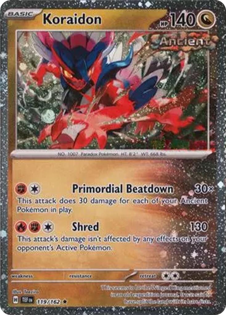 Koraidon (119/162) (Cosmos Holo) [Miscellaneous Cards] | Exor Games New Glasgow