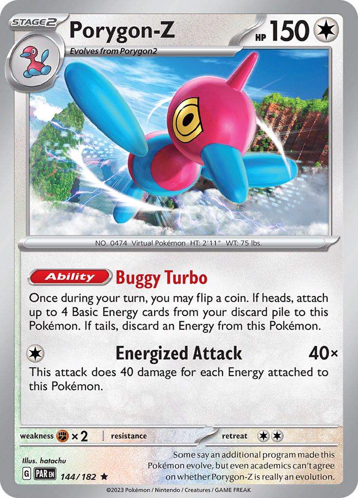 Porygon-Z (144/182) [Scarlet & Violet: Paradox Rift] | Exor Games New Glasgow