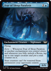 Fear of Sleep Paralysis (Extended Art) [Duskmourn: House of Horror Commander] | Exor Games New Glasgow